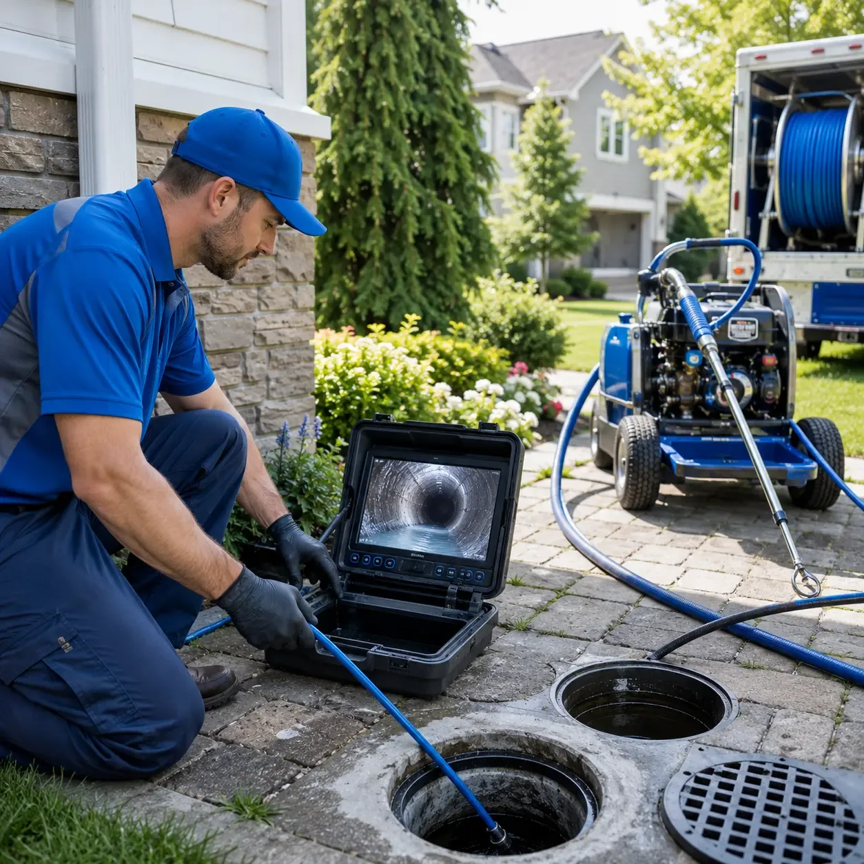 Outdoor drain cleaning professionals serving Canton, GA